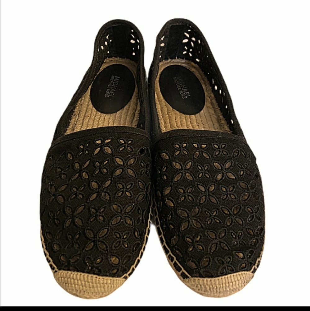 Micheal Kors Black Espadrilles